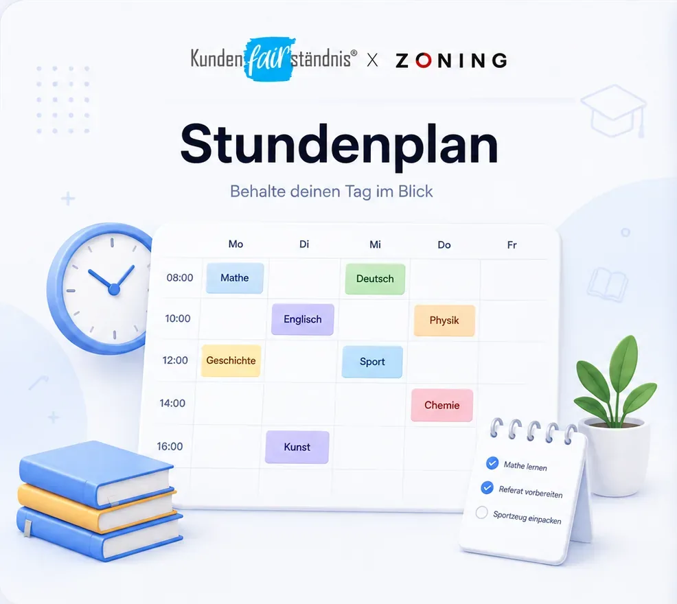 Stundenplan — Behalte deinen Tag im Blick